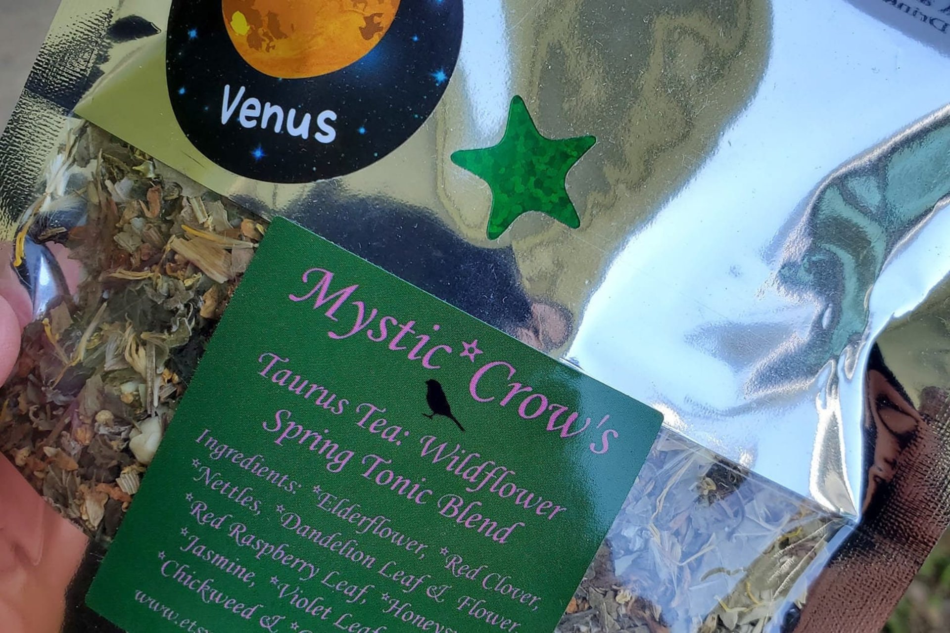 Mystic Crow's Taurus Tea Wildflower Spring Tonic Blend